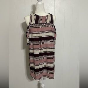 Striped off the shoulder dress